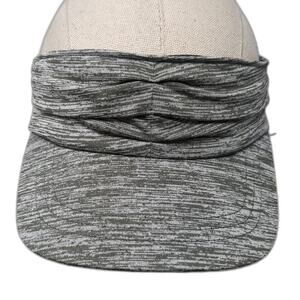 Apana Strapback Sun Visor Cap Gray One Size Adjustable Heathered Outdoor Poly